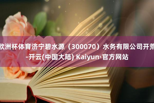 欧洲杯体育济宁碧水源（300070）水务有限公司开荒-开云(中国大陆) Kaiyun·官方网站