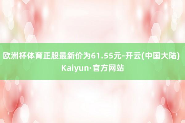 欧洲杯体育正股最新价为61.55元-开云(中国大陆) Kaiyun·官方网站