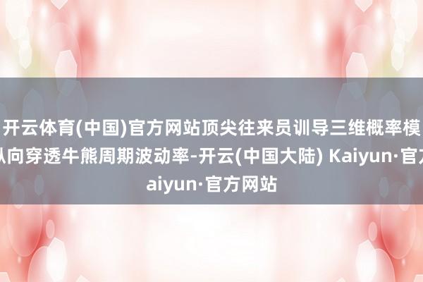 开云体育(中国)官方网站顶尖往来员训导三维概率模子：纵向穿透牛熊周期波动率-开云(中国大陆) Kaiyun·官方网站