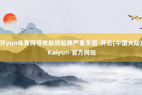 开yun体育网导致航班起降严重受阻-开云(中国大陆) Kaiyun·官方网站