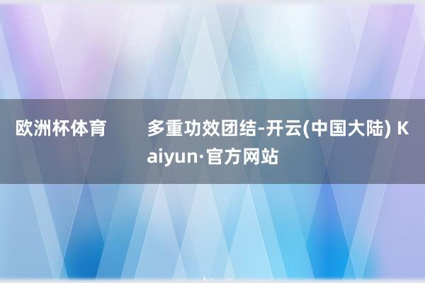 欧洲杯体育        多重功效团结-开云(中国大陆) Kaiyun·官方网站